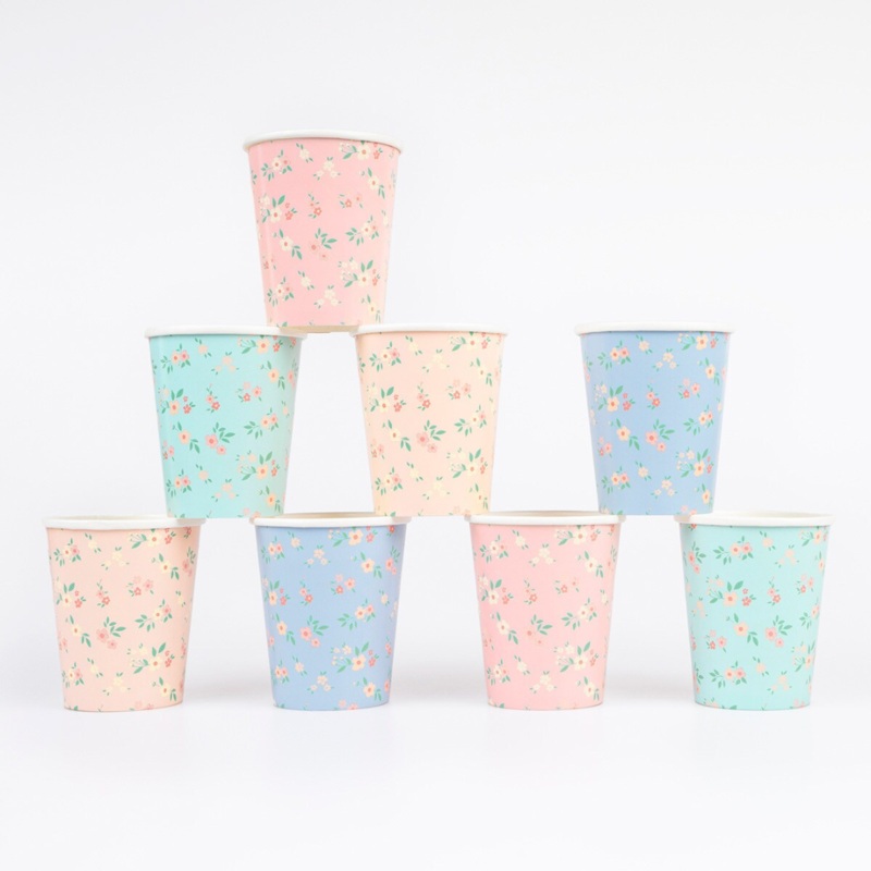 Vintage Ditsy Paper Cups