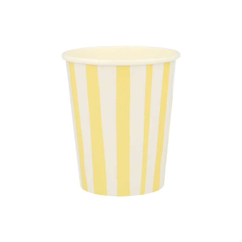Yellow Stripe Cups