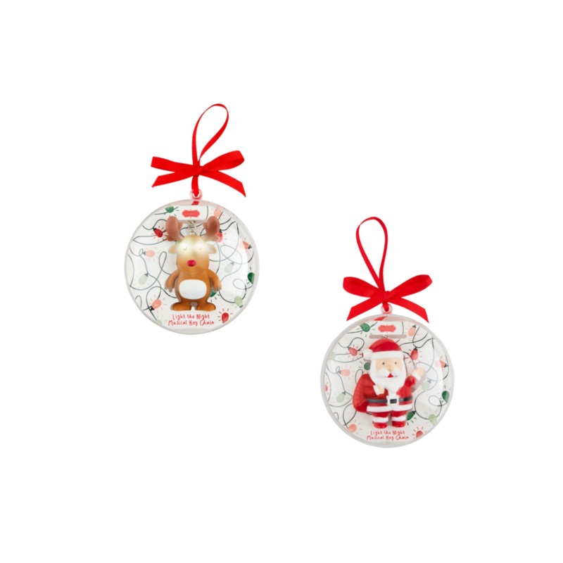 Christmas Light-Up Musical Keychain