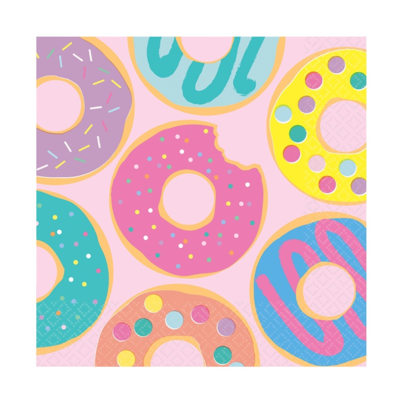 Donut Party Luncheon Napkins