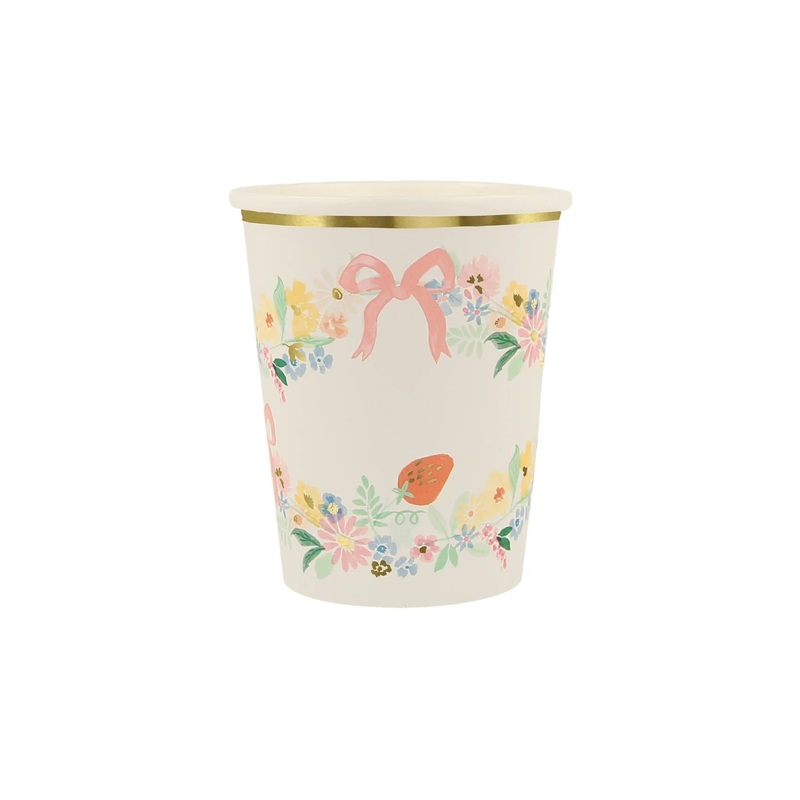 Elegant Floral Cups