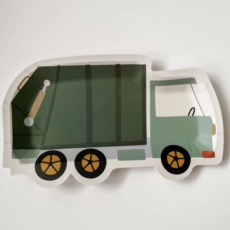 Garbage Truck Paper Plates