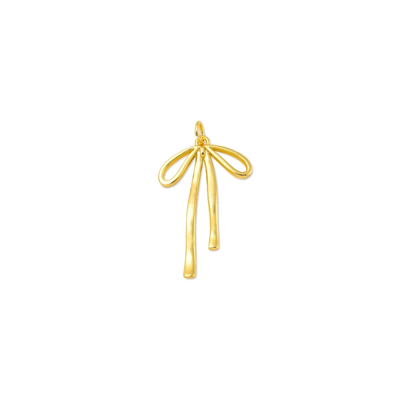 Gold Bow Charm w/ Clasp