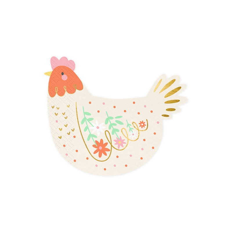 Hen Chicken Paper Napkins