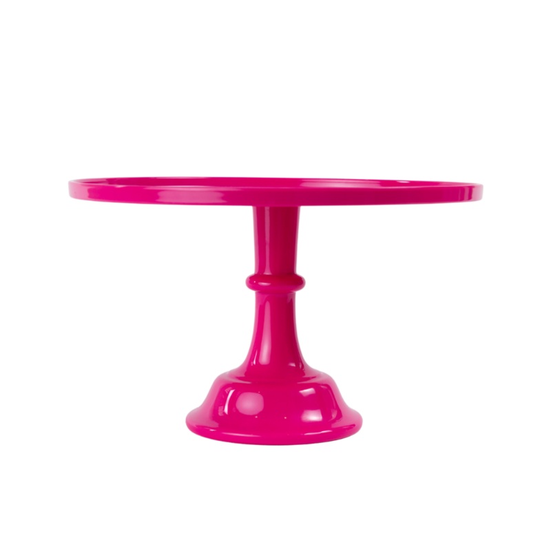 Hot Pink Melamine Pedestal Cake Stand