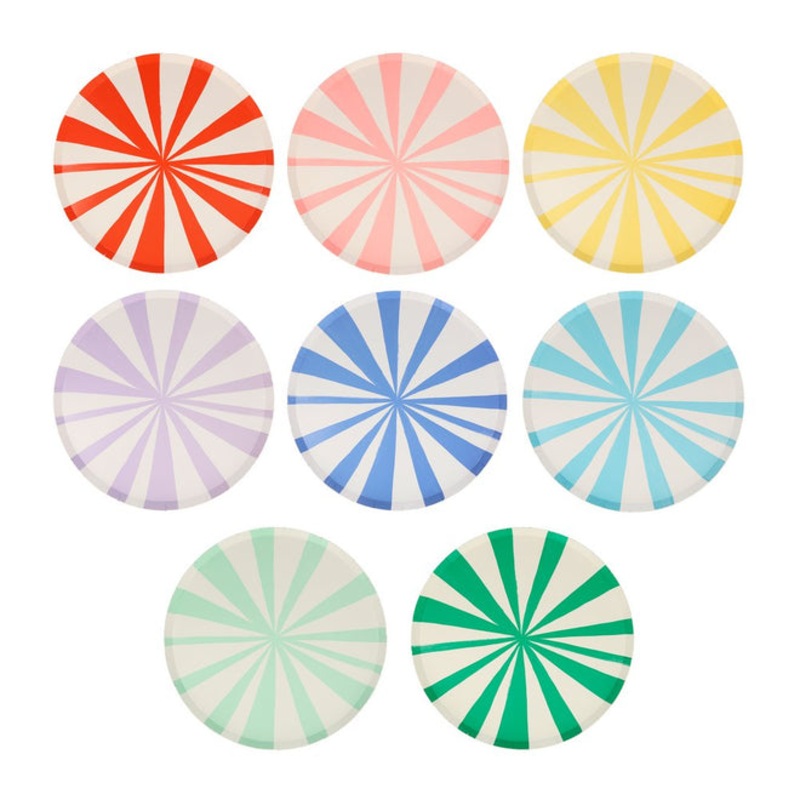 Mixed Stripe Side Plates