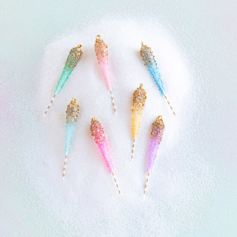 Rock Candy Glass Ornaments (Sold Individually)