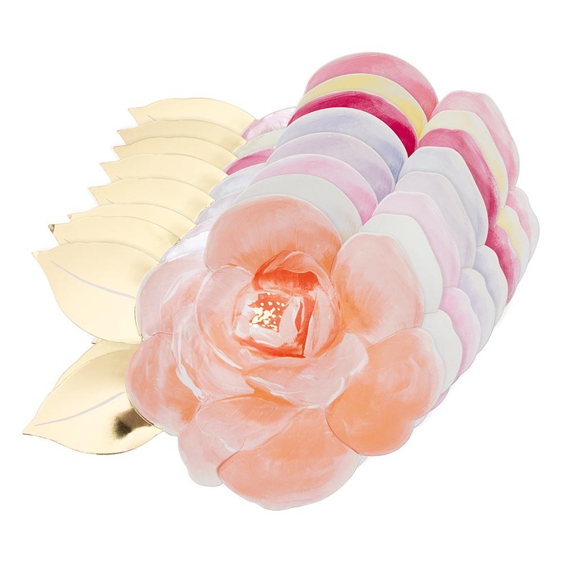 Rose Garden Paper Plates