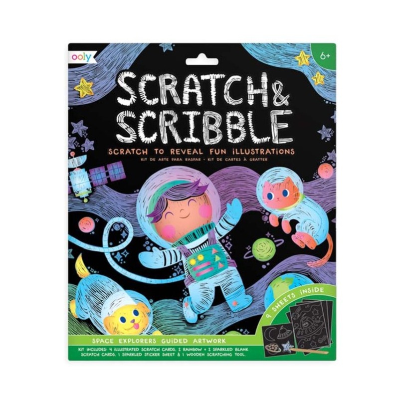 Space Explorers Scratch & Scribble Activity Kit