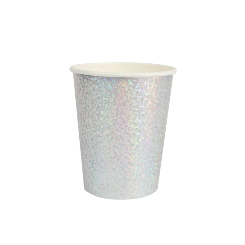 Sparkly Iridescent Party Cups