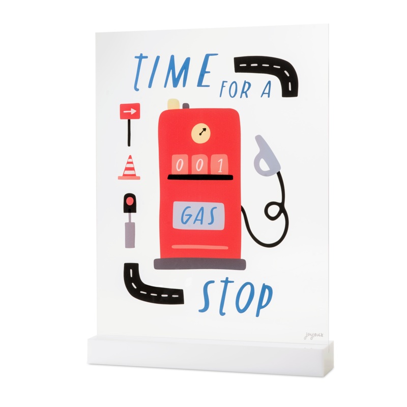 Speed Racer Time For Gas Acrylic Table Top Sign
