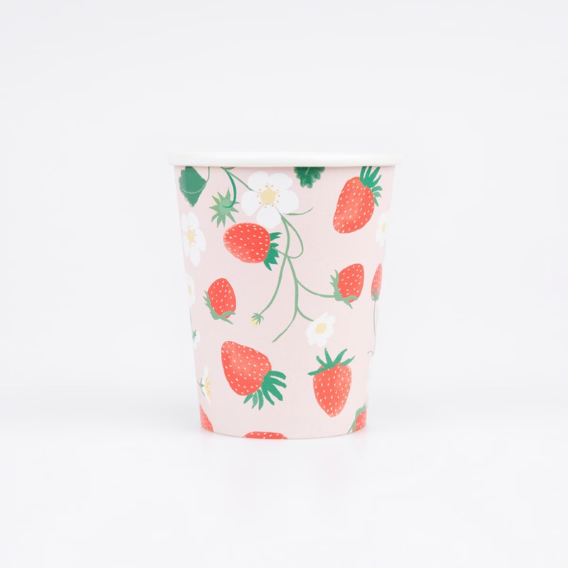 Strawberry Pattern Paper Cups