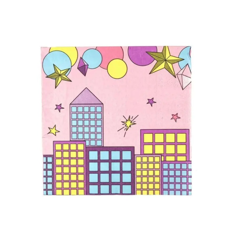 Supergirl Pink Lunch Napkins