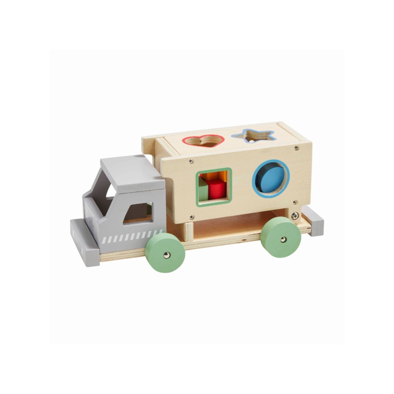 Wooden Truck Shape Sorter Set
