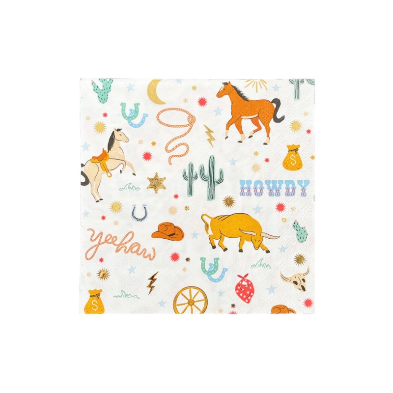 Yeehaw Cowboy Large Paper Napkins