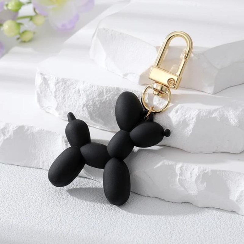 BALLOON DOG KEYCHAIN - BLACK