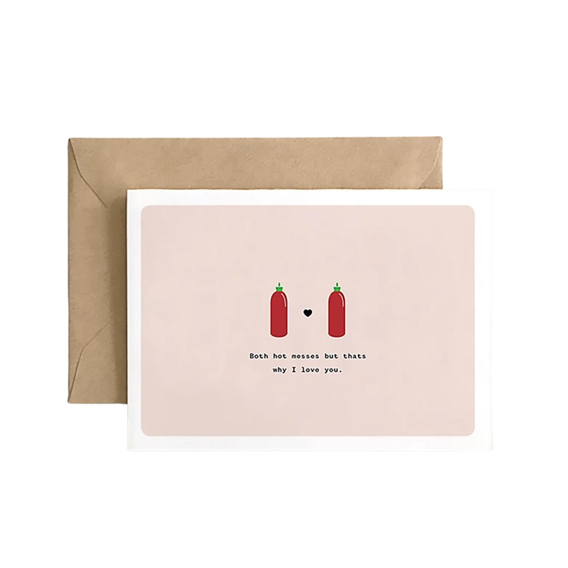 BOTH HOT MESSES GREETING CARD