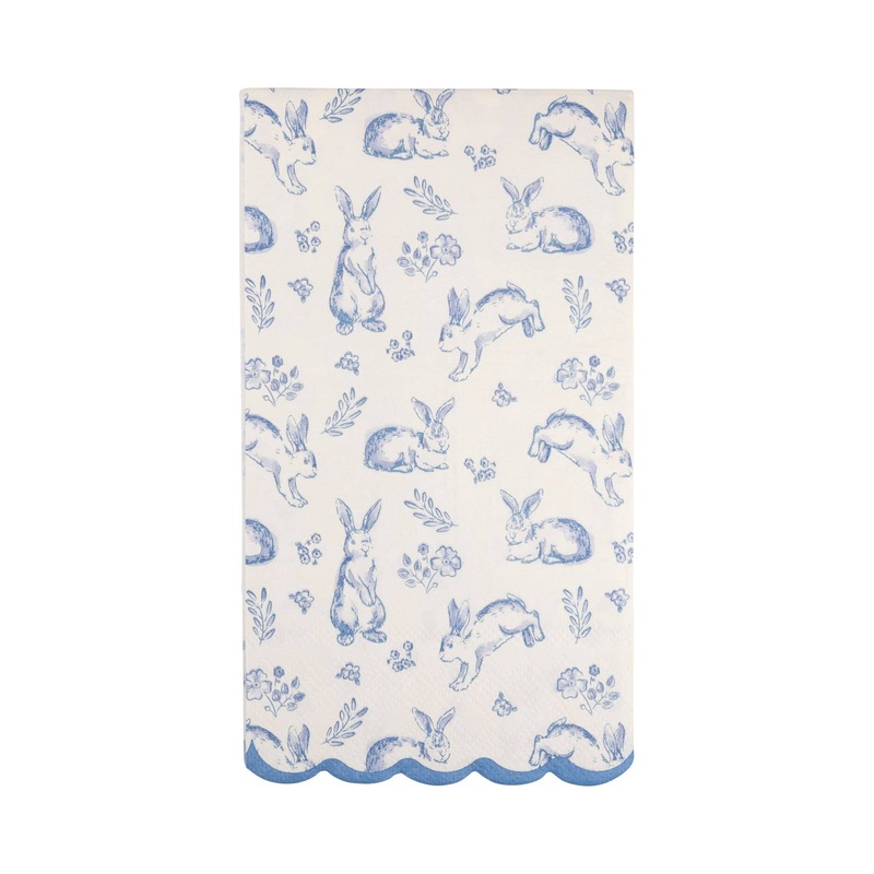 BUNNY TOILE GUEST NAPKINS