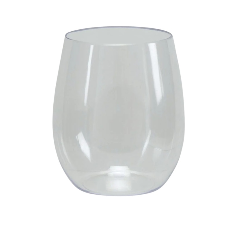 CLEAR STEMLESS WINE GOBLETS