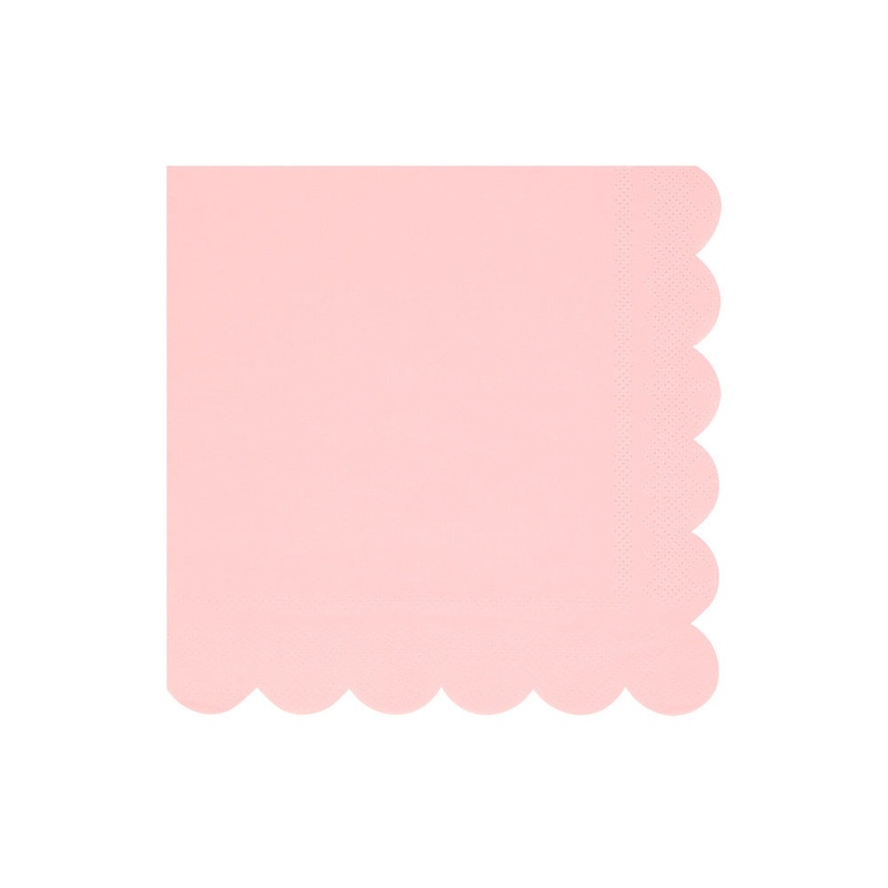 COTTON CANDY PINK LARGE NAPKINS BY MERI MERI