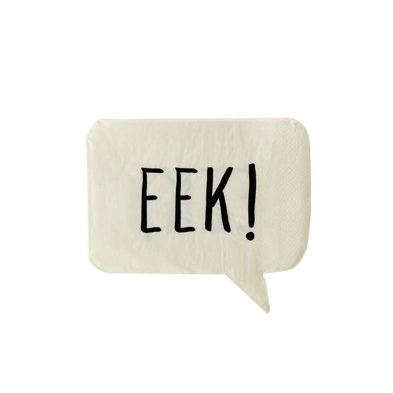 EEK! SHAPED DINNER NAPKINS