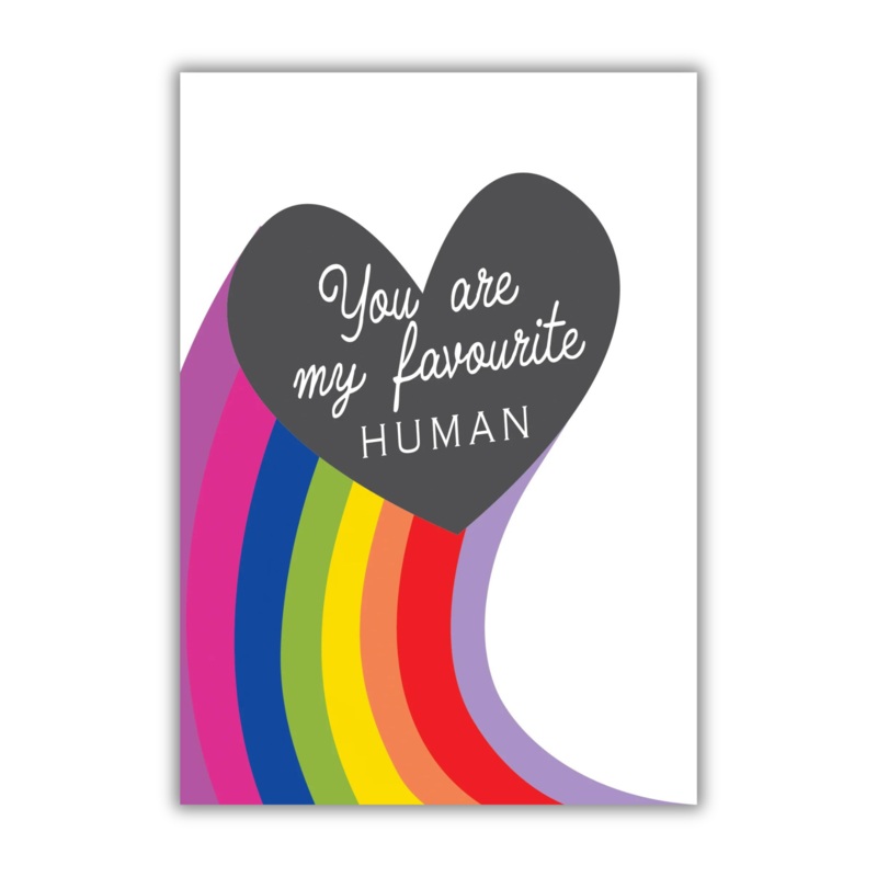 FAVOURITE HUMAN GREETING CARD