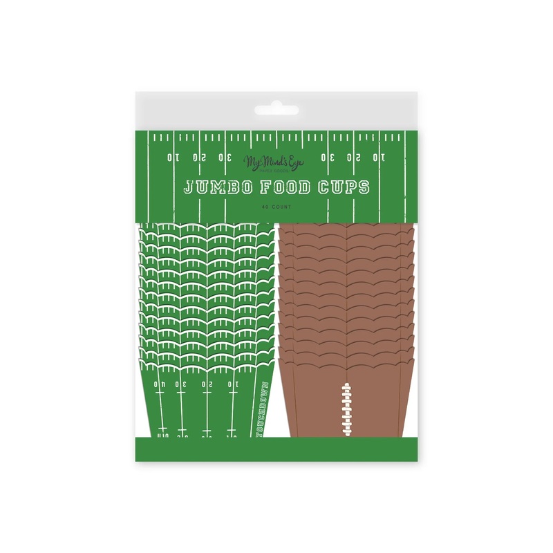 FOOTBALL JUMBO TREAT CUPS
