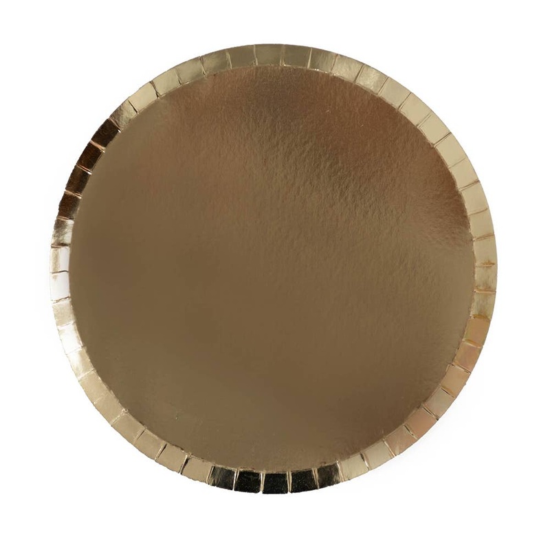 GOLD "GILD" DINNER PLATES