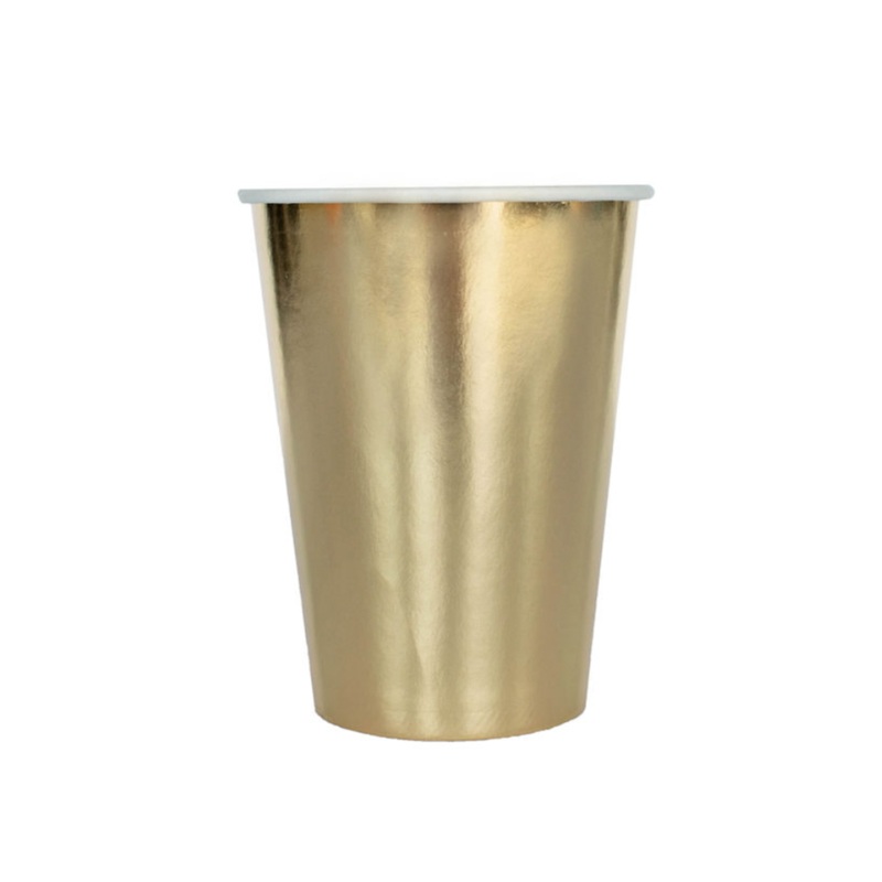 GOLD "GILD" PAPER CUPS