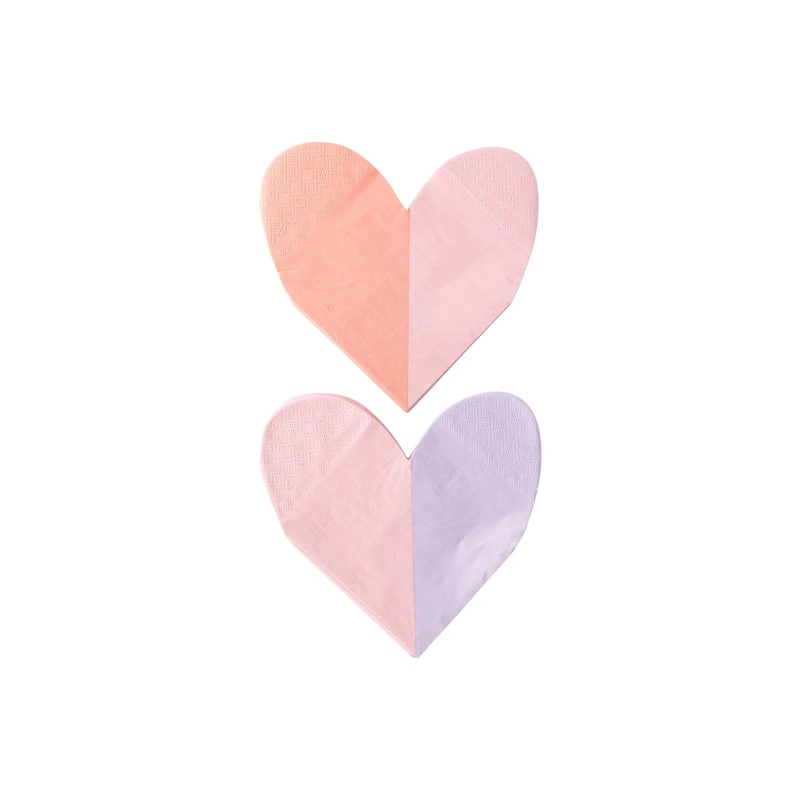 HEART SHAPED NAPKINS