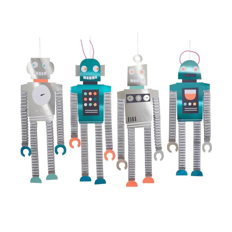 HONEYCOMB ROBOT DECORATIONS BY MERI MERI