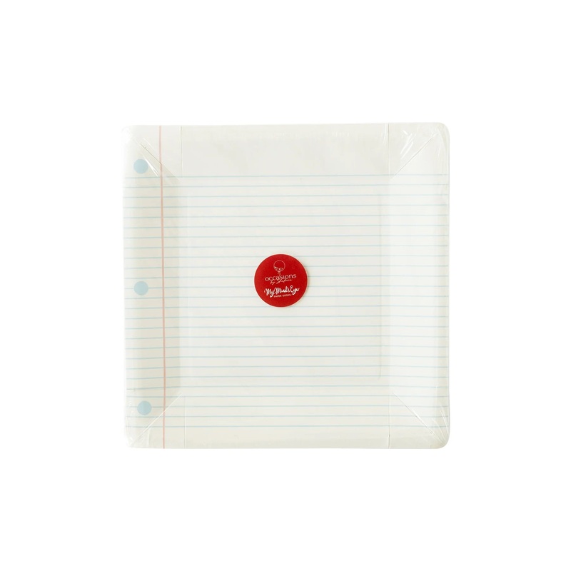 NOTEBOOK PAPER PLATE