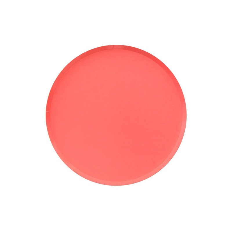 OH HAPPY DAY CORAL DESSERT PLATES