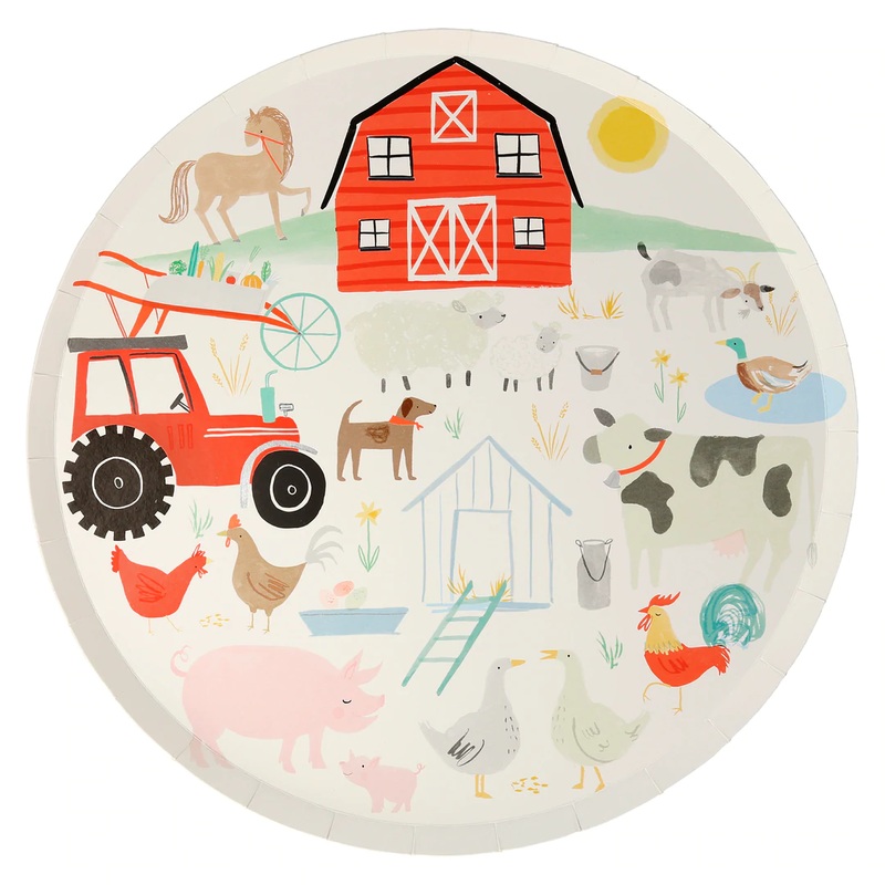 ON THE FARM DINNER PLATES BY MERI MERI
