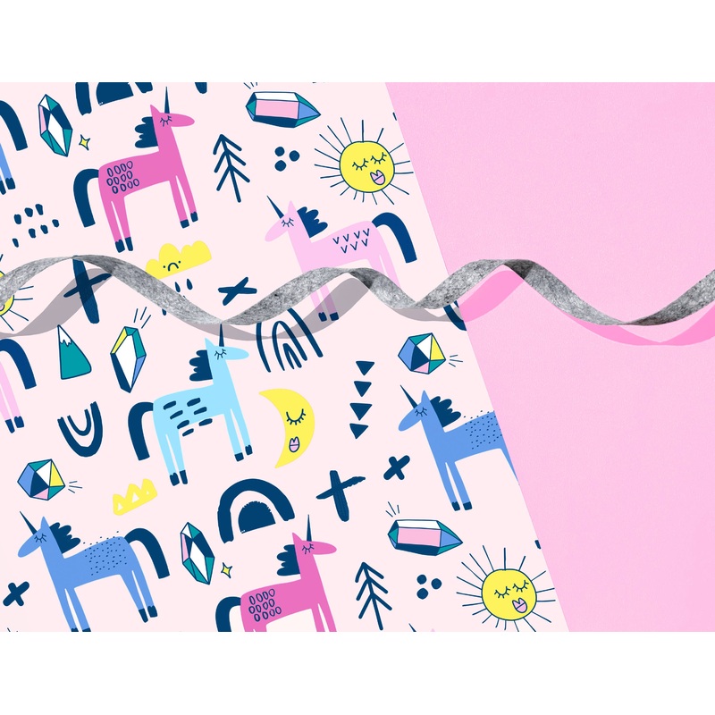 PASTEL UNICORN GIFT WRAP SHEETS