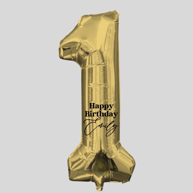 PERSONALIZED MESSAGE (FOIL NUMBER ADD ON)
