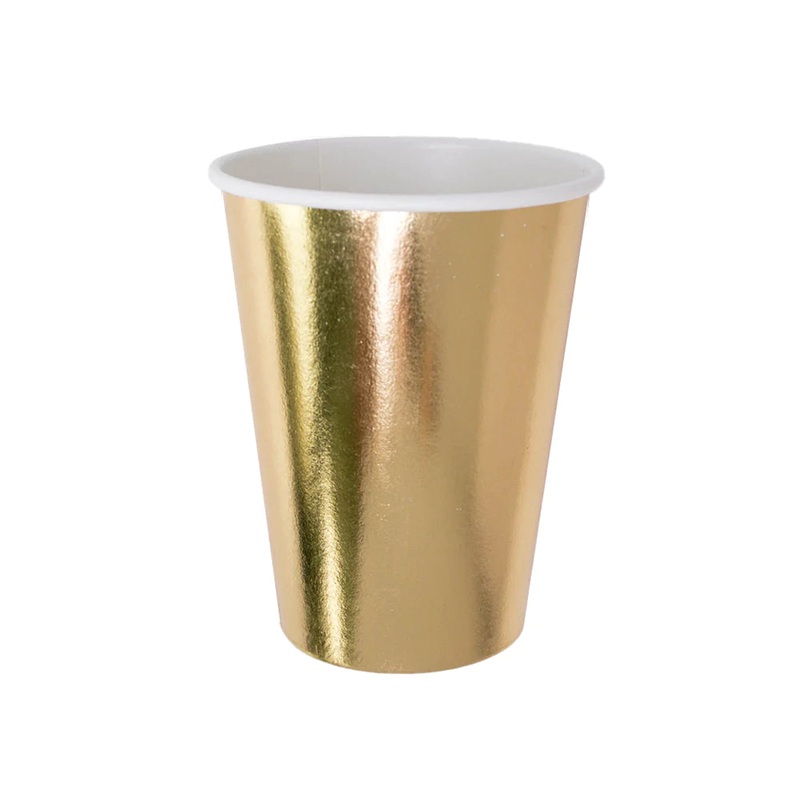 POSH GOLD PAPER CUPS