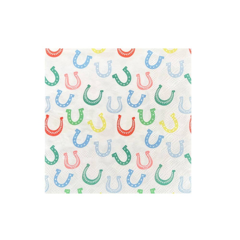 'YEEHAW' HORSESHOE COCKTAIL NAPKINS