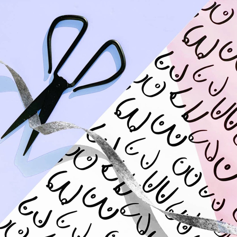 BOOBIES GIFT WRAP SHEETS