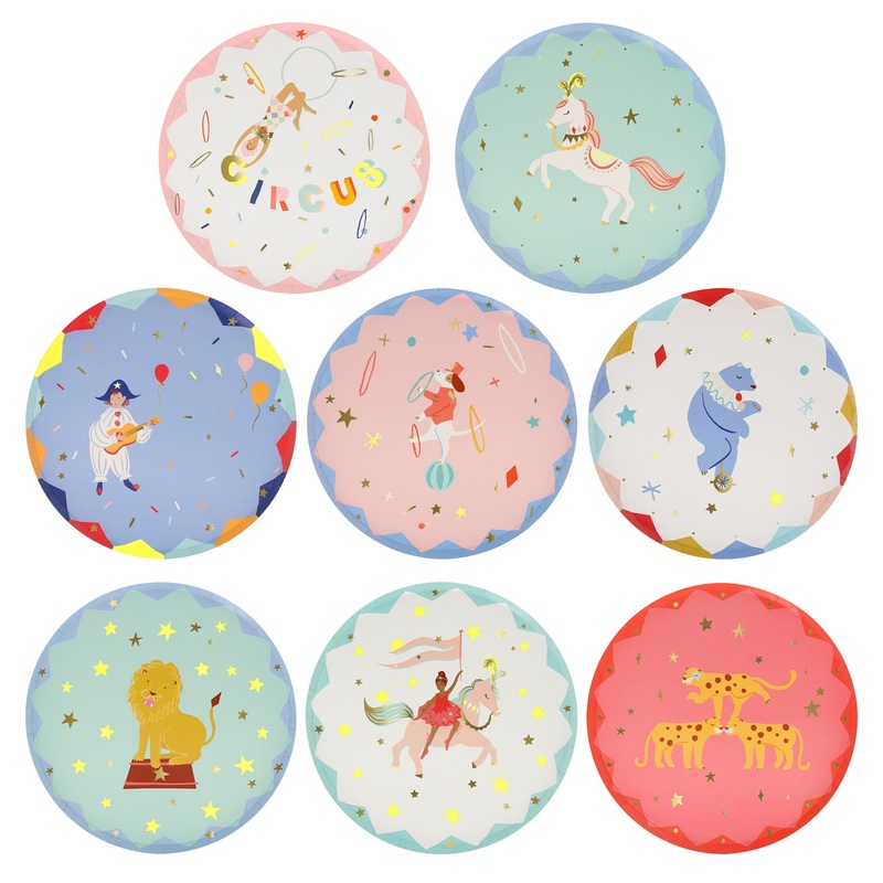 CIRCUS SIDE PLATES BY MERI MERI
