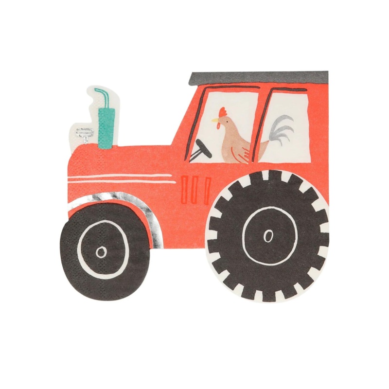 FARM TRACTOR NAPKINS BY MERI MERI
