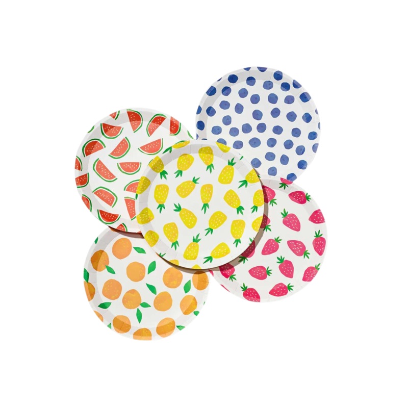 FRUIT PUNCH DESSERT PLATES