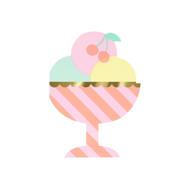 ICE CREAM SUNDAE NAPKINS BY MERI MERI