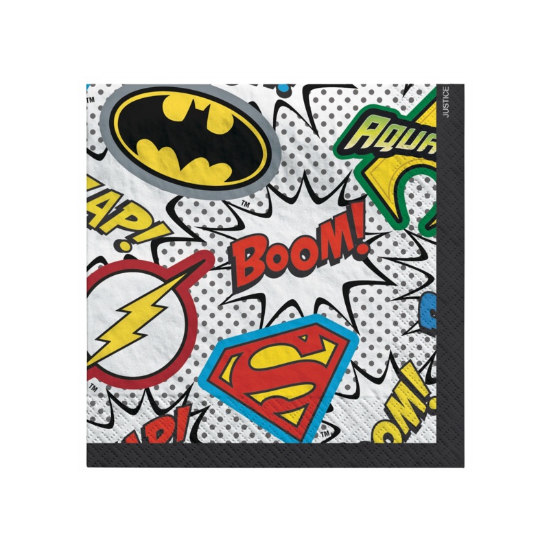 JUSTICE LEAGUE COCKTAIL NAPKINS