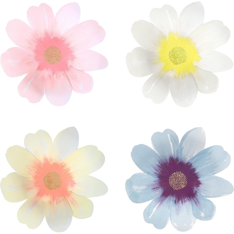 LARGE FLOWER GARDEN PLATES BY MERI MERI