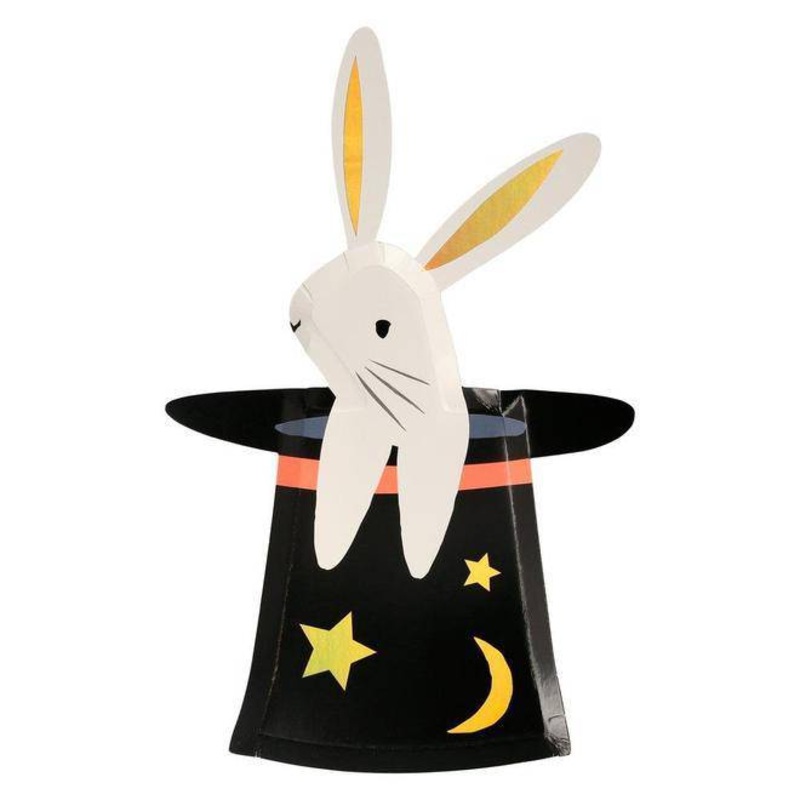 MAGIC BUNNY IN HAT PLATES BY MERI MERI
