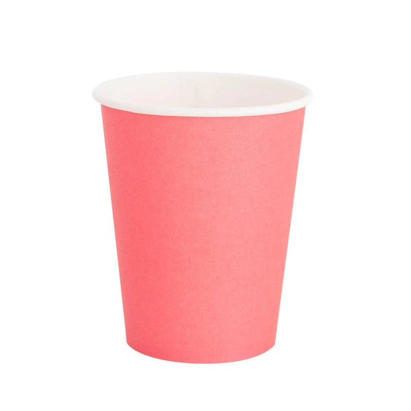 OH HAPPY DAY CORAL PAPER CUPS
