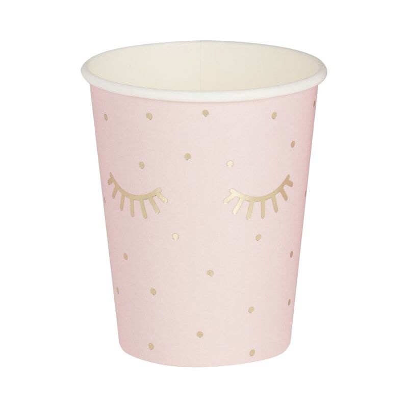PINK PAMPER PAPER CUPS