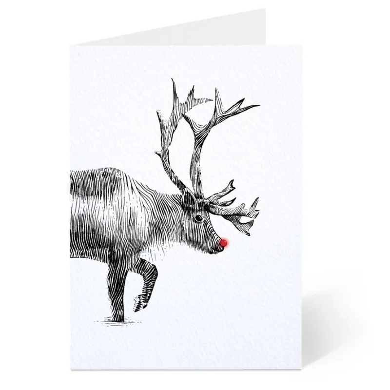 RUDOLPH GREETING CARD