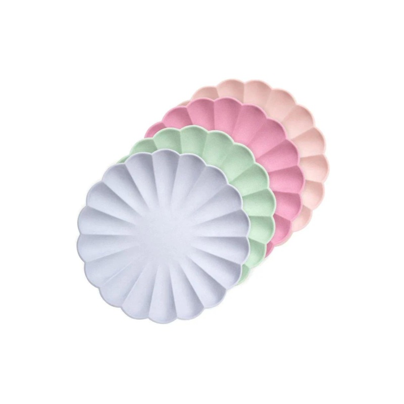 SMALL MULTICOLOUR COMPOSTABLE PLATES BY MERI MERI